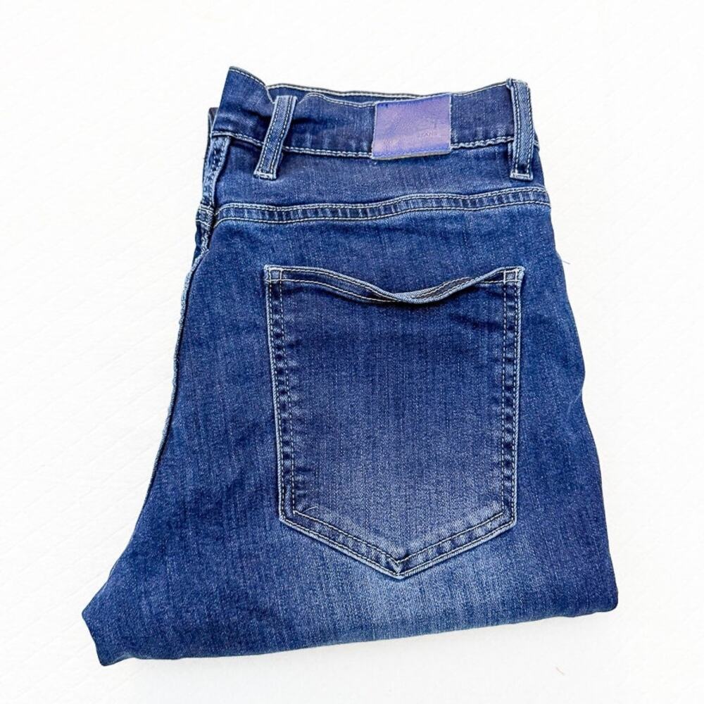 Mugsy Kinzies FLZ4NKZ Straight Leg Dark Wash Denim Jeans Zip Fly 32 x 30